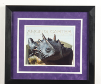 Texas Christian University "Horned Frog Statue" Custom Framed Photo at PristineAuction.com