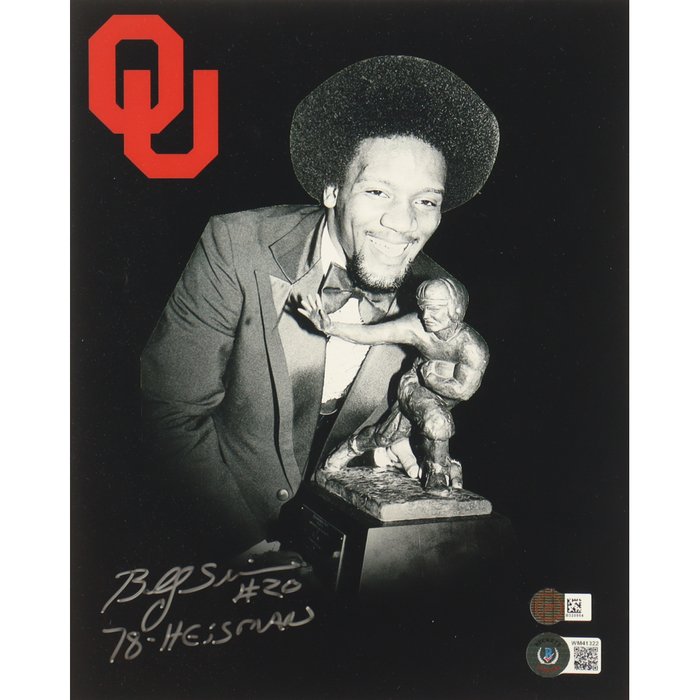 Billy Sims Signed Oklahoma Sooners 8x10 Photo Inscribed "78-Heisman" (Beckett) at PristineAuction.com