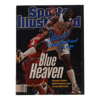 Antoine Walker Signed 1996 Sports Illustrated Magazine Inscribed "1996 National Champs" (AWM) at PristineAuction.com