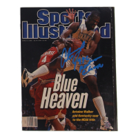 Antoine Walker Signed 1996 Sports Illustrated Magazine Inscribed "1996 National Champs" (AWM) at PristineAuction.com