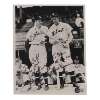 Babe Herman & Hank Greenberg Signed Tigers 8x10 Photo Inscribed "Best Wishes" & "All The Best" (Beckett) at PristineAuction.com