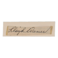 Lloyd Waner Signed Cut (JSA) at PristineAuction.com