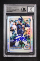 Pete Crow-Armstrong Signed 2020 Bowman Chrome Draft Refractors #BD72 RC (BGS | Autograph Graded BGS 10) at PristineAuction.com