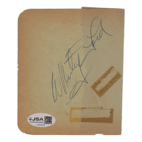 Whitey Ford Signed Cut (JSA) at PristineAuction.com Whitey Ford Signed Cut (JSA) at PristineAuction.com