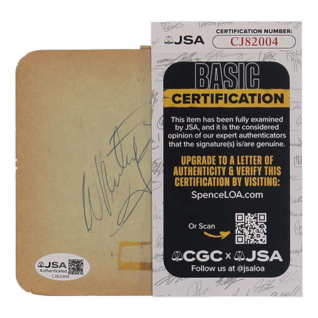 Whitey Ford Signed Cut (JSA) at PristineAuction.com Whitey Ford Signed Cut (JSA) at PristineAuction.com