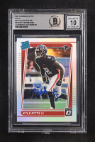 Kyle Pitts Signed 2021 Inscribed "#8" Panini Donruss Optic Rated Rookie Holo #211 RC (BGS | Autograph Graded BGS 10) at PristineAuction.com