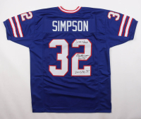 O.J. Simpson Signed Jersey Inscribed "Juice Is Loose", "HOF 85", & "2003 YDs 73" (JSA) at PristineAuction.com