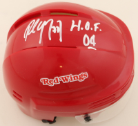 Paul Coffey Signed Red Wings Mini Helmet Inscribed "H.O.F. 04" (JSA) at PristineAuction.com