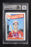 Mark McGwire Signed 1985 Topps Olympics #401 RC (BGS | Autograph Graded BGS 10) at PristineAuction.com