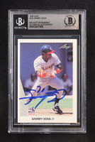 Sammy Sosa Signed 1990 Leaf #220 RC (BGS) at PristineAuction.com