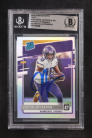 Justin Jefferson Signed 2020 Donruss Optic Rated Rookie Prizm Holo #163 RC (BGS) at PristineAuction.com