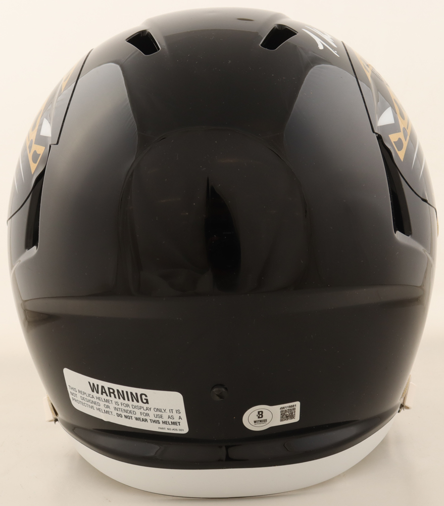 Travis Hunter Signed Jaguars Full-Size Speed Helmet (Beckett) at PristineAuction.com Travis Hunter Signed Jaguars Full-Size Speed Helmet (Beckett) at PristineAuction.com