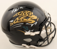 Travis Hunter Signed Jaguars Full-Size Speed Helmet (Beckett) at PristineAuction.com