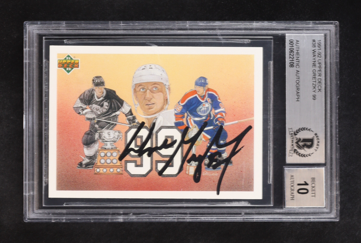 Wayne Gretzky Signed 1991-92 Upper Deck 99 #38 RC (BGS | Autograph Graded BGS 10) at PristineAuction.com Wayne Gretzky Signed 1991-92 Upper Deck 99 #38 RC (BGS | Autograph Graded BGS 10) at PristineAuction.com