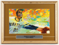 'Robert Clemente" Custom Framed Pirates LeRoy Neiman Art Print Display with Title Plaque at PristineAuction.com