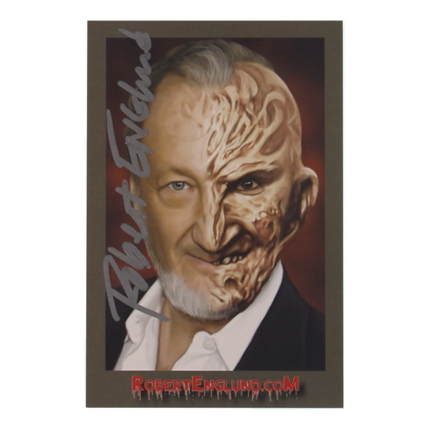Robert Englund Signed "A Nightmare on Elm Street" 4x6 Postcard (Beckett) at PristineAuction.com Robert Englund Signed "A Nightmare on Elm Street" 4x6 Postcard (Beckett) at PristineAuction.com
