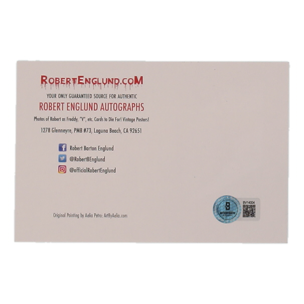 Robert Englund Signed "A Nightmare on Elm Street" 4x6 Postcard (Beckett) at PristineAuction.com Robert Englund Signed "A Nightmare on Elm Street" 4x6 Postcard (Beckett) at PristineAuction.com