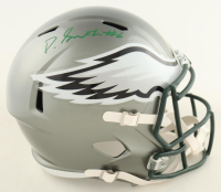 DeVonta Smith Signed Eagles Full-Size Flash Alternate Speed Helmet (Beckett) at PristineAuction.com