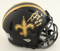 Drew Brees Signed Saints Eclipse Alternate Speed Mini Helmet Inscribed "SB XLIV MVP" (Beckett & Brees) at PristineAuction.com