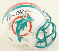 Mark Clayton & Mark "Super" Duper Signed Dolphins Speed Mini Helmet (JSA) at PristineAuction.com