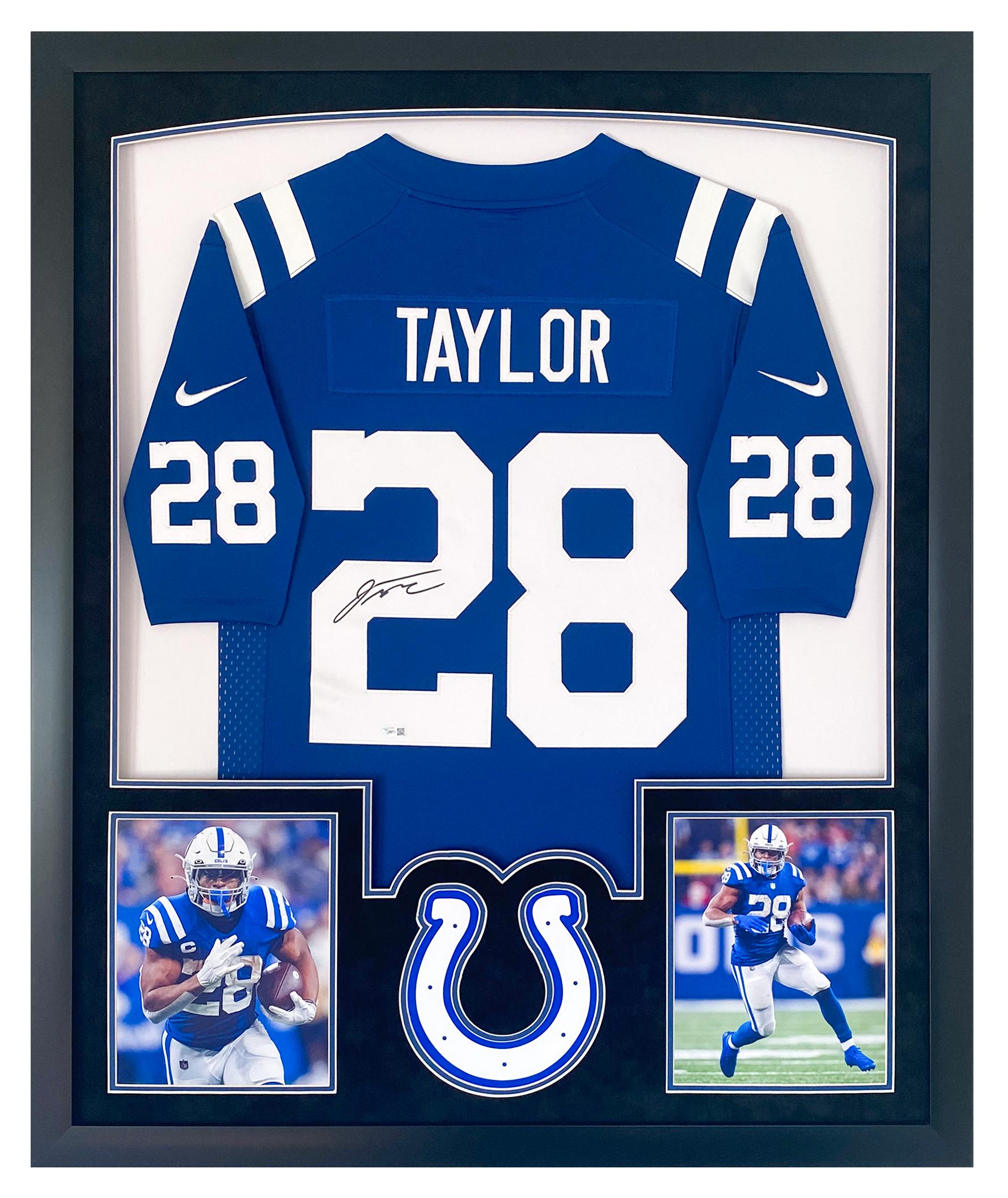 Jonathan Taylor Signed Colts Custom Framed Jersey Display with LED Lights (Fanatics) at PristineAuction.com Jonathan Taylor Signed Colts Custom Framed Jersey Display with LED Lights (Fanatics) at PristineAuction.com