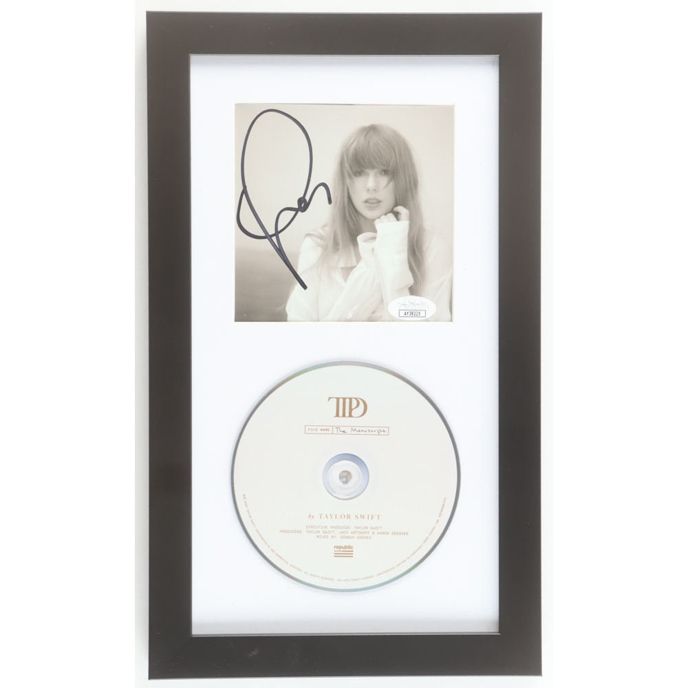 Taylor Swift Signed "The Tortured Poets Department" Custom Framed CD Insert Display (JSA) at PristineAuction.com