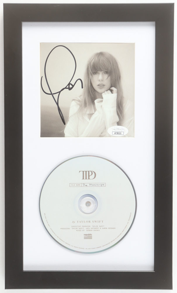 Taylor Swift Signed "The Tortured Poets Department" Custom Framed CD Insert Display (JSA) at PristineAuction.com Taylor Swift Signed "The Tortured Poets Department" Custom Framed CD Insert Display (JSA) at PristineAuction.com