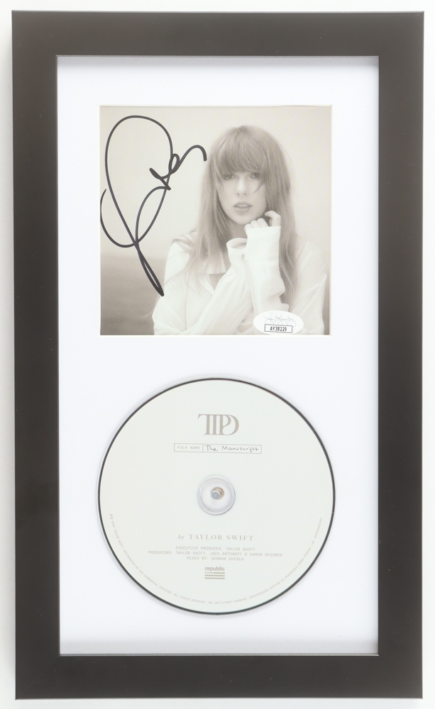 Taylor Swift Signed "The Tortured Poets Department" Custom Framed CD Insert Display (JSA) at PristineAuction.com Taylor Swift Signed "The Tortured Poets Department" Custom Framed CD Insert Display (JSA) at PristineAuction.com