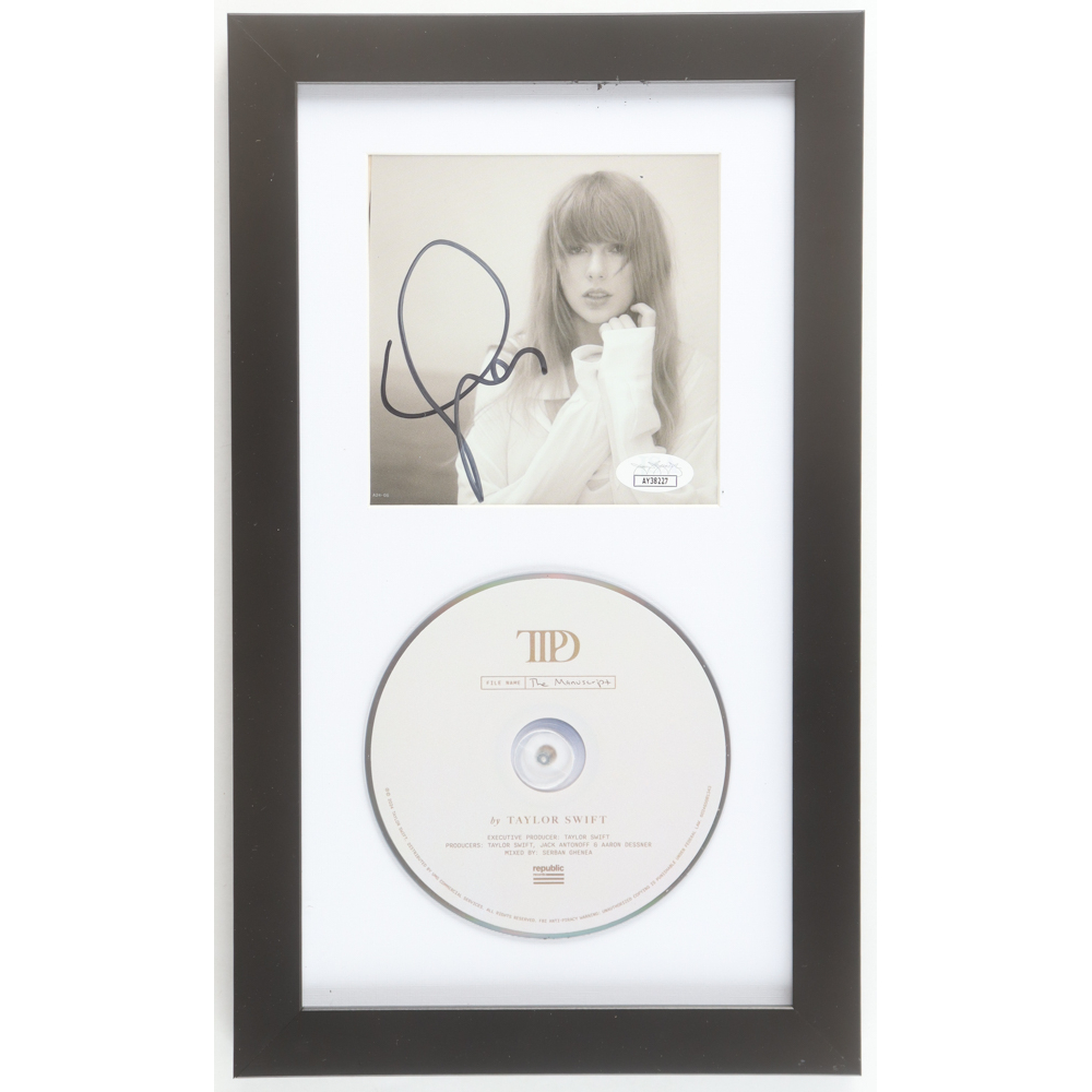 Taylor Swift Signed "The Tortured Poets Department" Custom Framed CD Insert Display (JSA) at PristineAuction.com
