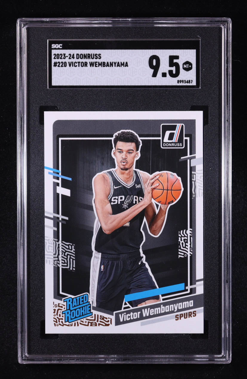 Victor Wembanyama 2023-24 Donruss #220 RR RC (SGC 9.5) at PristineAuction.com Victor Wembanyama 2023-24 Donruss #220 RR RC (SGC 9.5) at PristineAuction.com