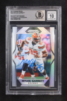Myles Garrett Signed 2017 Inscribed "95" Panini Prizm #242 RC (BGS | Autograph Graded BGS 10) at PristineAuction.com