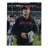 Kalen DeBoer Signed Alabama Crimson Tide 8x10 Photo Inscribed "Roll Tide!" (Beckett) at PristineAuction.com