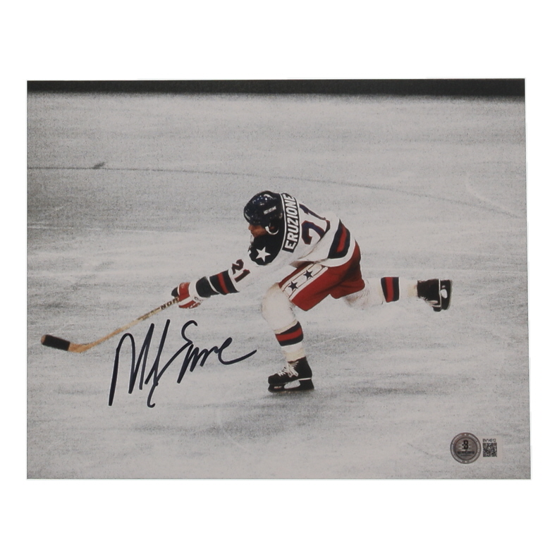 Mike Eruzione Signed Team USA 8x10 Photo (Beckett) at PristineAuction.com Mike Eruzione Signed Team USA 8x10 Photo (Beckett) at PristineAuction.com