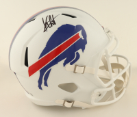 Keon Coleman Signed Bills Full-Size Speed Helmet (Beckett) at PristineAuction.com