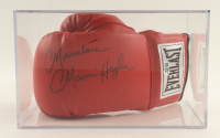 "Marvelous" Marvin Hagler Signed Everlast Boxing Glove With Display Case (Beckett) at PristineAuction.com
