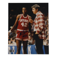 Mike Woodson Signed Indiana Hoosiers 8x10 Photo (Beckett) at PristineAuction.com