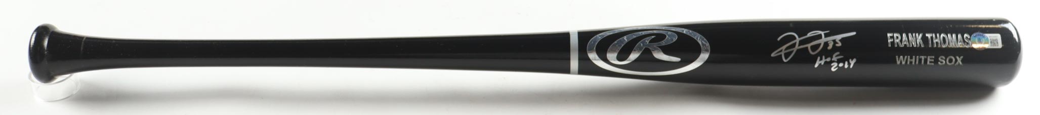 Frank Thomas Signed Rawlings Pro Player Model Baseball Bat Inscribed "HOF 2014" (Beckett) at PristineAuction.com Frank Thomas Signed Rawlings Pro Player Model Baseball Bat Inscribed "HOF 2014" (Beckett) at PristineAuction.com