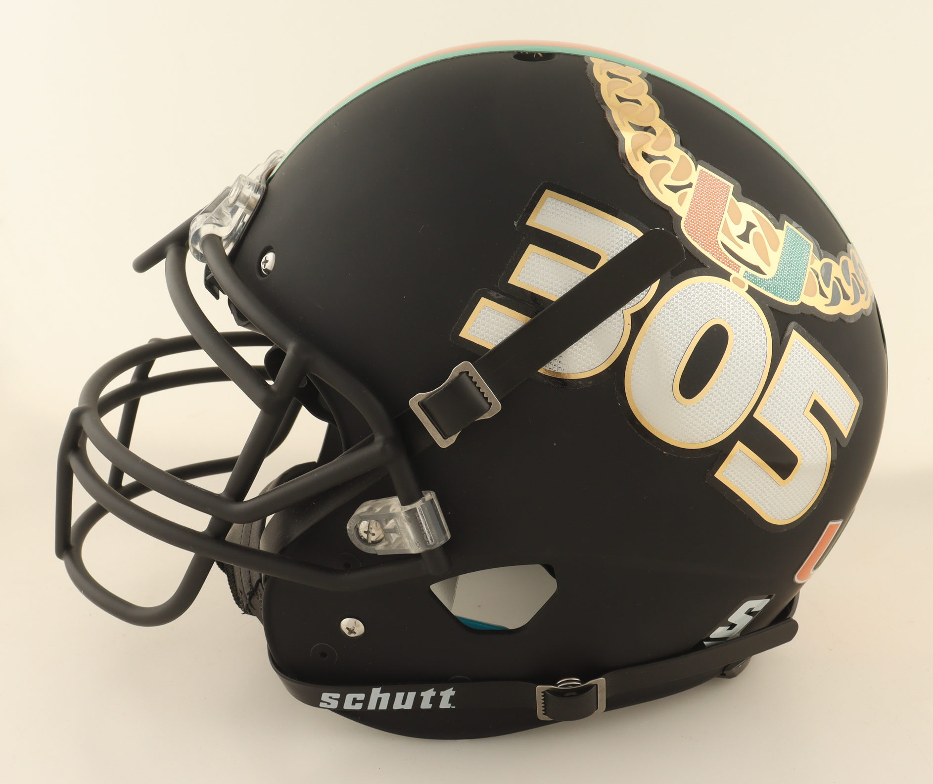 Jaelan Phillips Signed Miami Hurricanes Full-Size Tradition Alternate Helmet (Fanatics) at PristineAuction.com Jaelan Phillips Signed Miami Hurricanes Full-Size Tradition Alternate Helmet (Fanatics) at PristineAuction.com