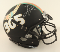 Jaelan Phillips Signed Miami Hurricanes Full-Size Tradition Alternate Helmet (Fanatics) at PristineAuction.com