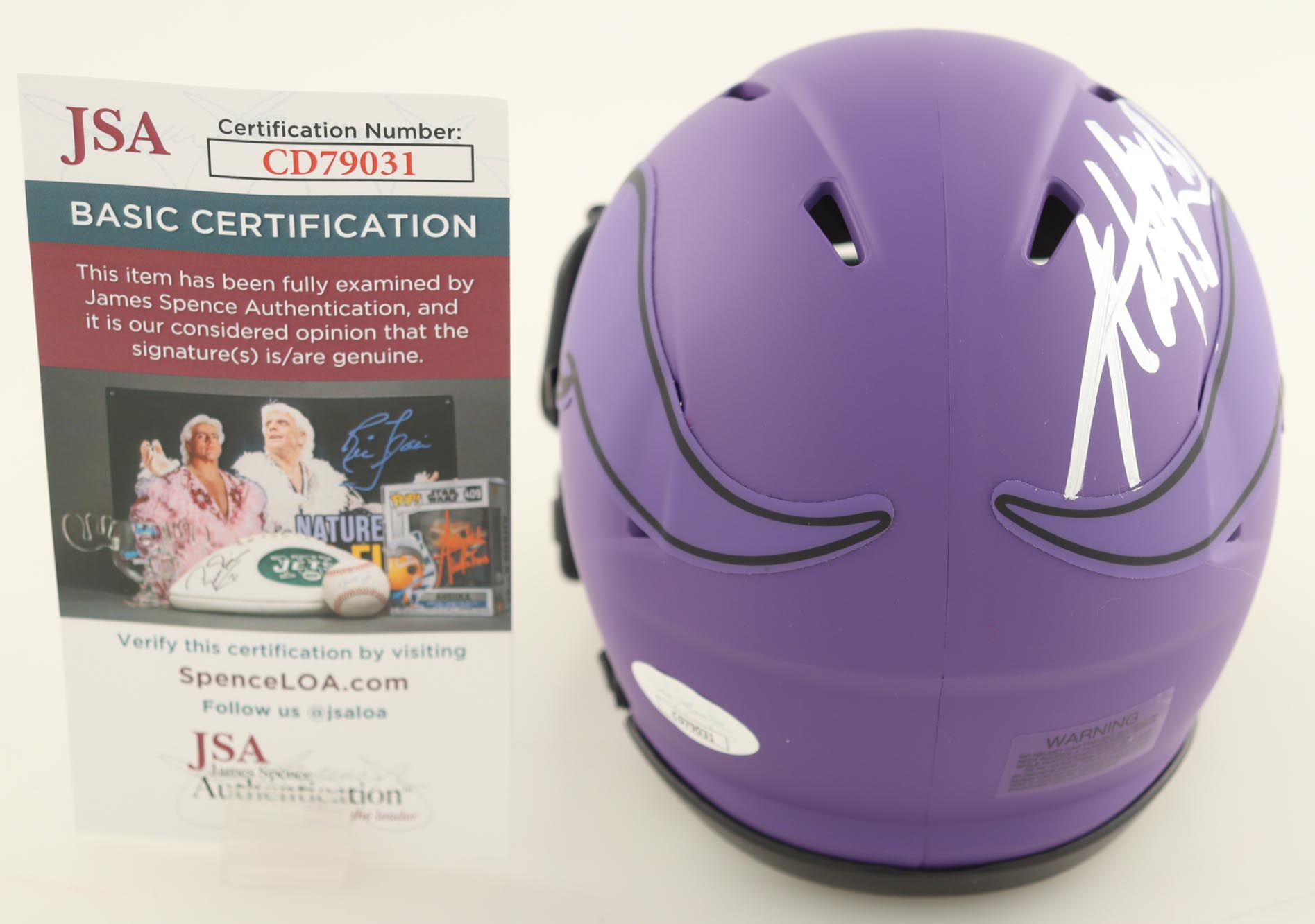 Adrian Peterson Signed Vikings Rave Alternate Speed Mini Helmet (JSA) at PristineAuction.com Adrian Peterson Signed Vikings Rave Alternate Speed Mini Helmet (JSA) at PristineAuction.com