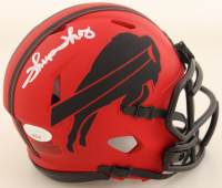 Thurman Thomas Signed Bills Rave Alternate Speed Mini Helmet (JSA) at PristineAuction.com
