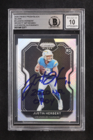 Justin Herbert Signed 2020 Inscribed "2020 NFL OROY" Panini Prizm Black Silver #PB-3 RC (BGS | Autograph Graded BGS 10) at PristineAuction.com