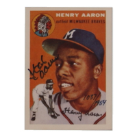 Hank Aaron Signed LE 1991 Topps East Coast National #1 (JSA) at PristineAuction.com