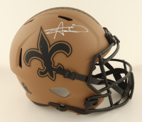 Alvin Kamara Signed Saints Full-Size Salute To Service Alternate Speed Helmet (Beckett) at PristineAuction.com