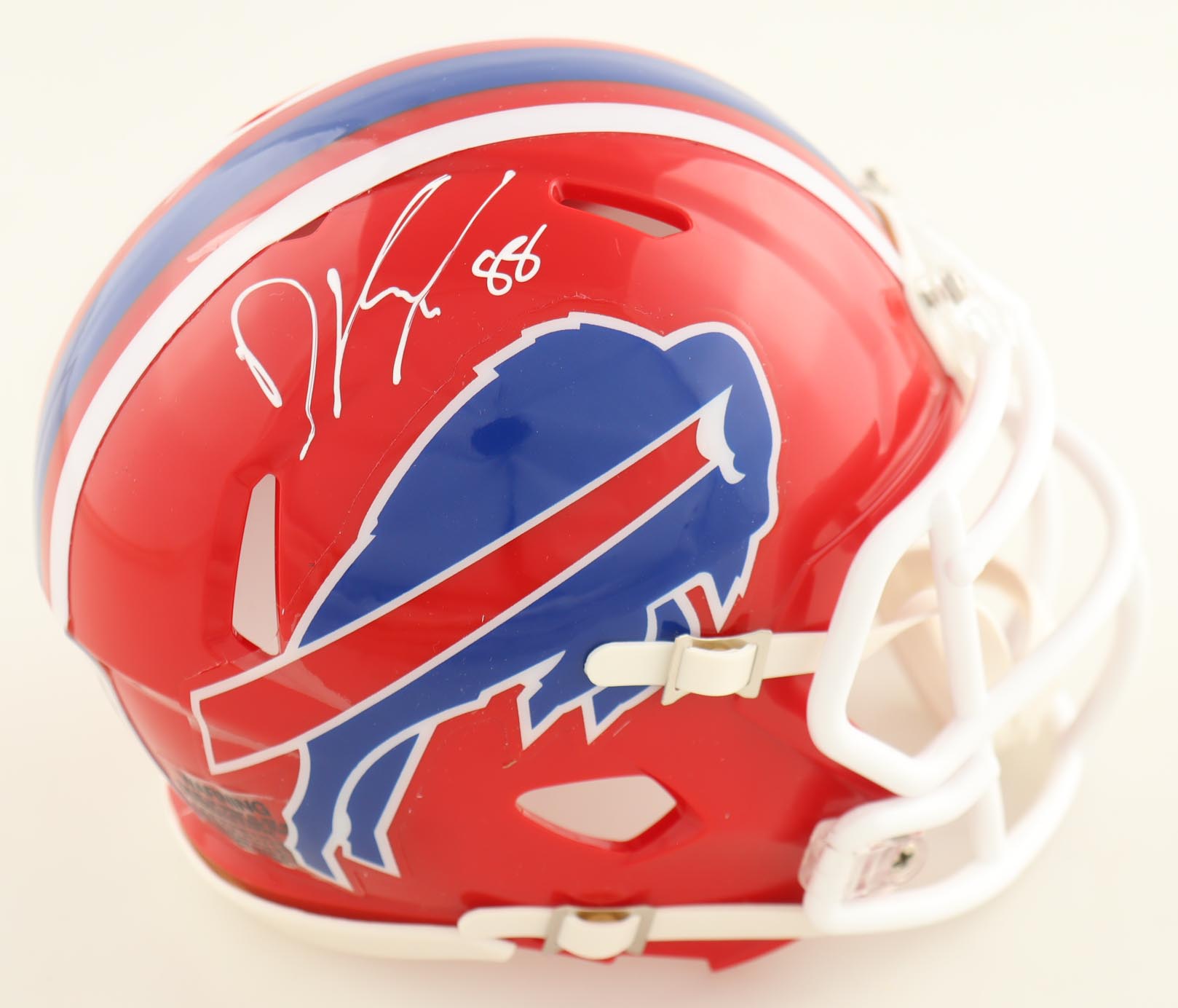 Dawson Knox Signed Bills Speed Mini Helmet (Beckett) at PristineAuction.com Dawson Knox Signed Bills Speed Mini Helmet (Beckett) at PristineAuction.com