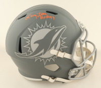 Larry Little Signed Dolphins Full-Size Slate Alternate Speed Helmet Inscribed "HOF 93" (Schwartz) at PristineAuction.com