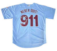 Robert O'Neill Signed Phillies "Bin Laden Death Game Announcement" Nike Authentic Jersey Inscribed "5-1-11 vs Mets" (PSA) at PristineAuction.com