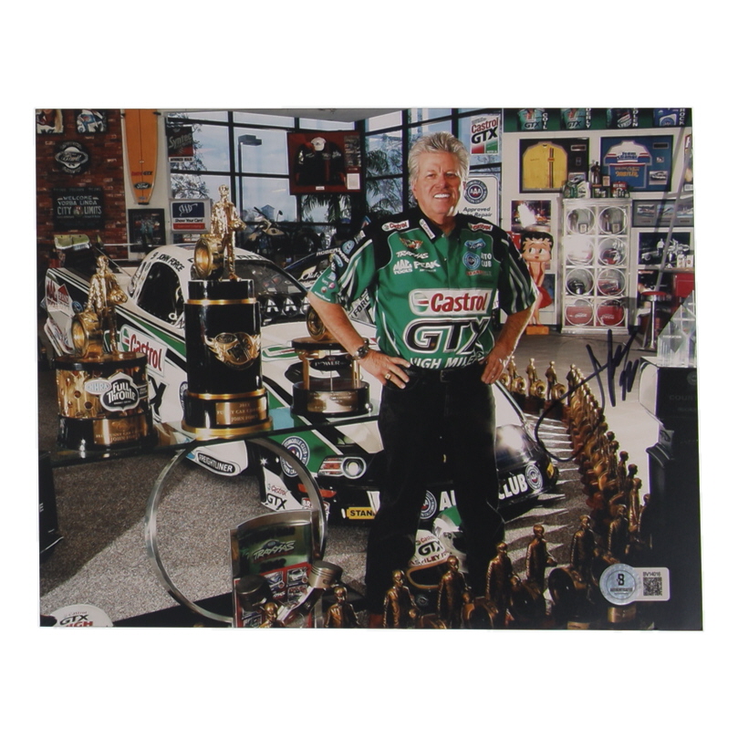 John Force Signed NHRA 8x10 Photo (Beckett) at PristineAuction.com John Force Signed NHRA 8x10 Photo (Beckett) at PristineAuction.com