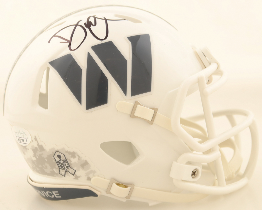 Dan Quinn Signed Commanders Salute To Service Alternate Speed Mini Helmet (JSA) at PristineAuction.com Dan Quinn Signed Commanders Salute To Service Alternate Speed Mini Helmet (JSA) at PristineAuction.com