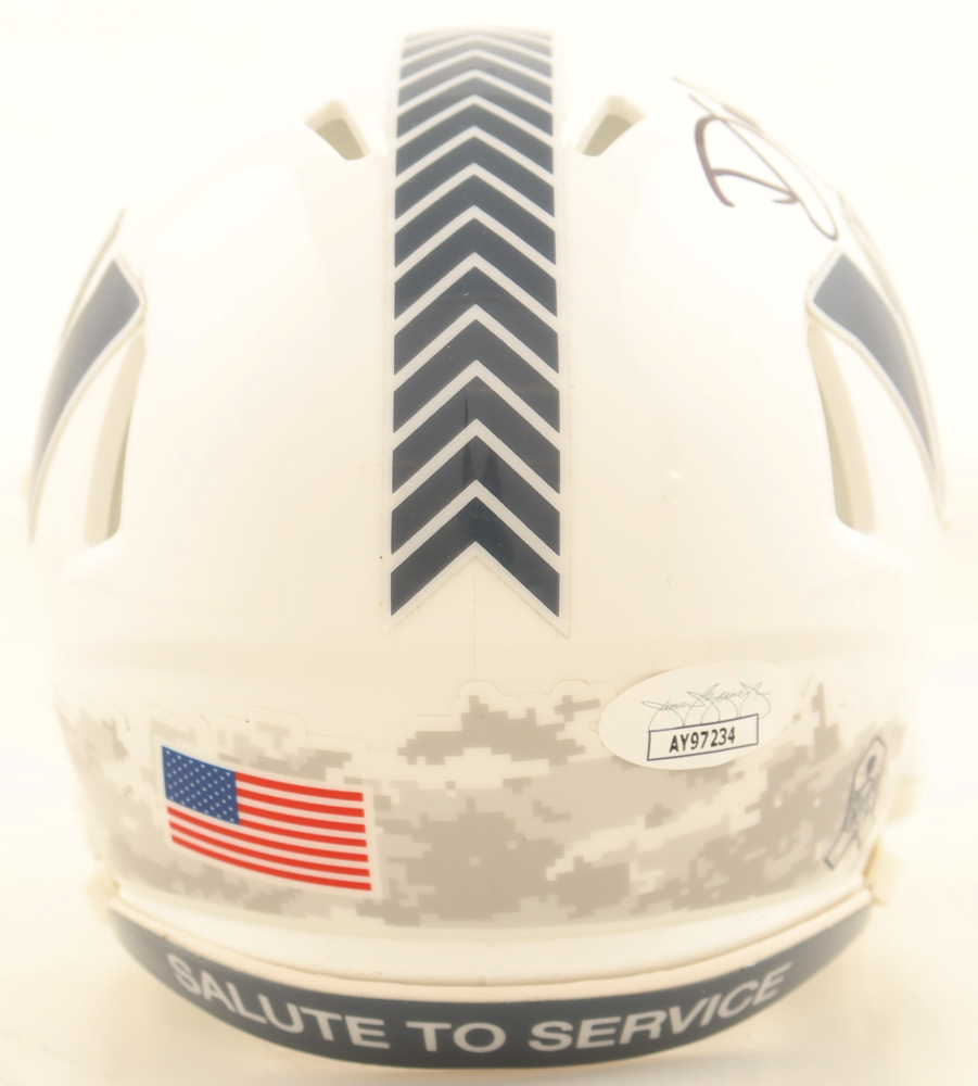 Dan Quinn Signed Commanders Salute To Service Alternate Speed Mini Helmet (JSA) at PristineAuction.com Dan Quinn Signed Commanders Salute To Service Alternate Speed Mini Helmet (JSA) at PristineAuction.com
